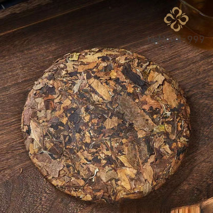 200g 2023 Aged White Tea Cake Menghai Yunnan Big Leaf Compressed Tea