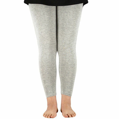 Women Leggings Plus Size Elastic Waist Casual Bamboo Fiber Stretch Pants Workout