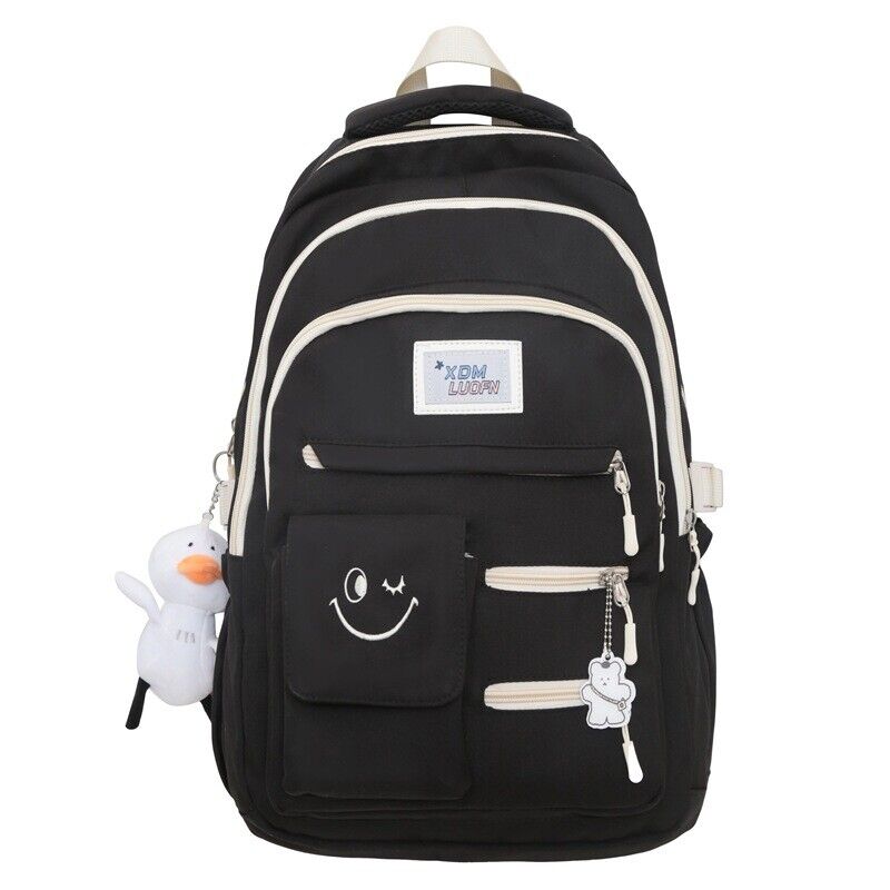 Women Men Nylon Backpack Shoulder Bag Laptop Large Travel School Bags Student