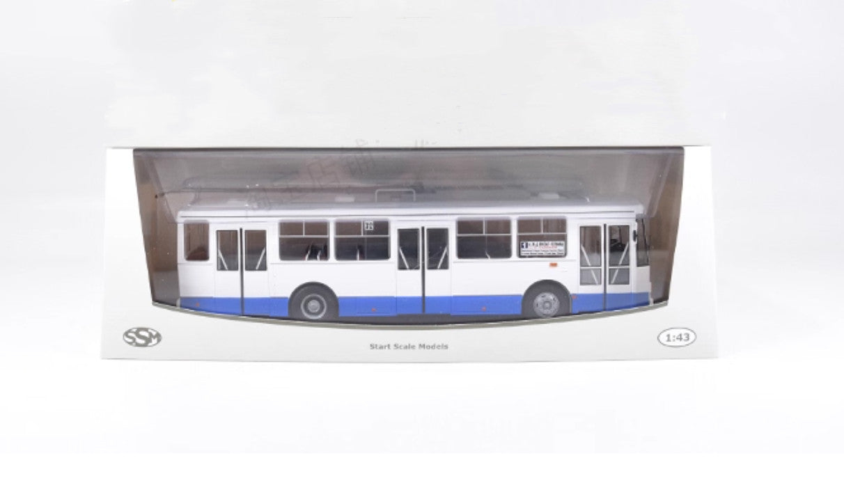 1:43 SSM Eastern Europe SKODA-14TR Large Trolleybus Passenger Car Diecast Model