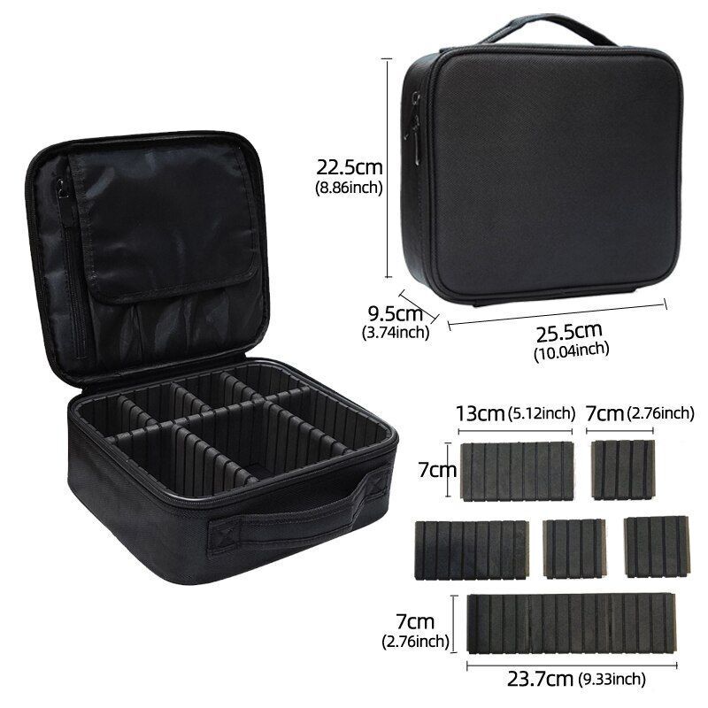 Pattern Cosmetic Bag Partition Multi Functional Traveling Storage Makeup Cases