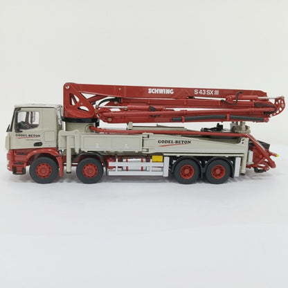 1:50 NZG S43 SX Concrete Pump Truck Godel Beton Construct Machine Diecast Model