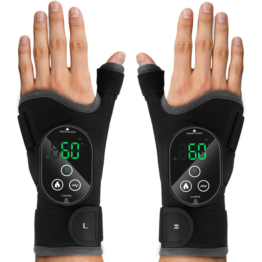 Wireless Electric Hot Compress Wrist Support Hand Pain Relief Massager Belt