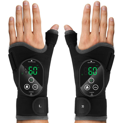 Wireless Electric Hot Compress Wrist Support Hand Pain Relief Massager Belt
