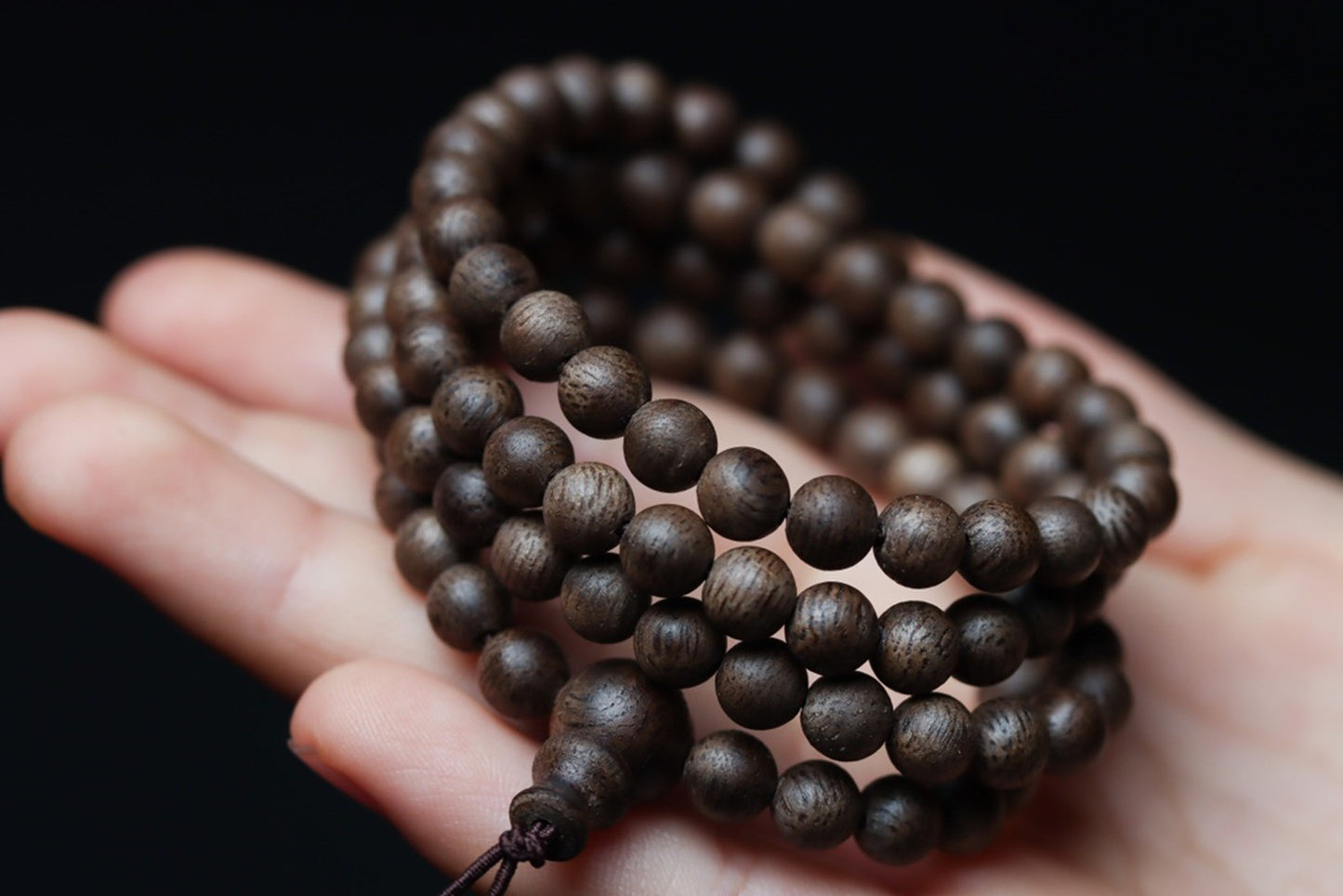 5mm Chinese Natural Eaglewood Handmade Exquisite Bracelets 31329