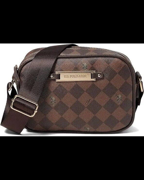 U.S. Polo Assn. Printed DHM Crossbody bag Brown Diamond New Sports Ideal Gift