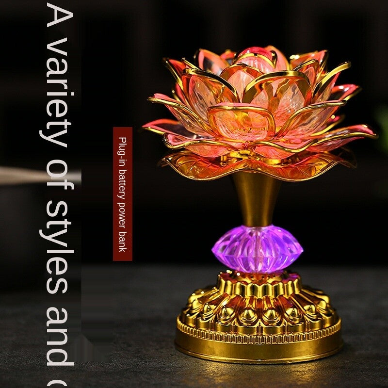 Lotus Flower Lamp Buddhist Prayer Lamps 52 Buddhist Songs Buddha Music Machine