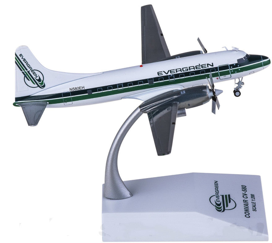 1:200 JC Wings Evergreen Convair CV-580F N580EH Airplane Diecast Aircraft Model