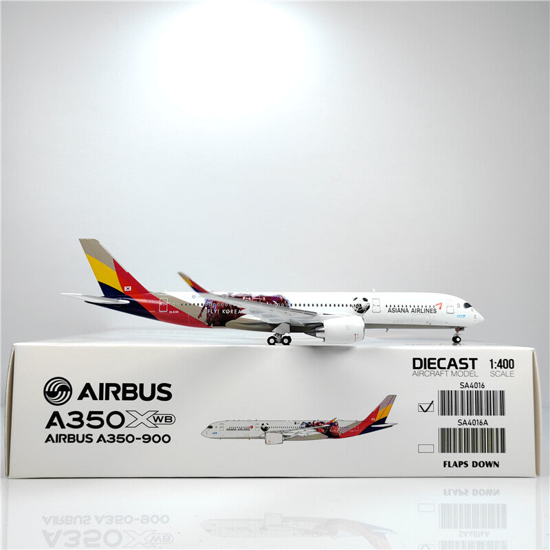 1:400 JC Wings ASIANA AIRLINES AIRBUS A350-900 Airplane Diecast Aircraft Model
