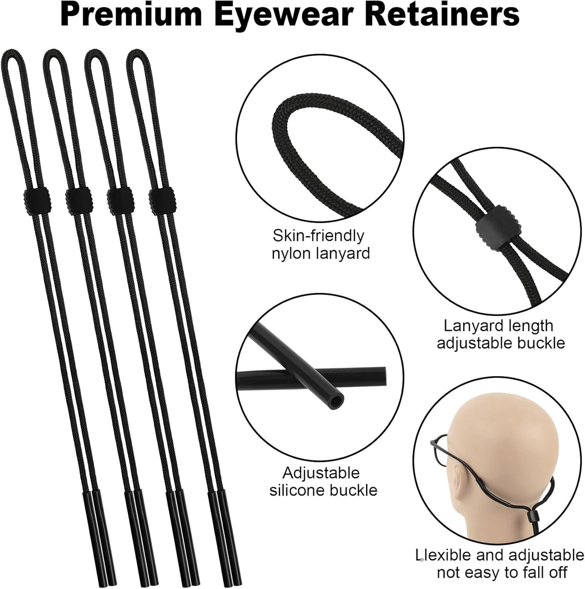 Sport Sunglass Neck Strap Eyeglass Read Glasses Neck Cord Lanyard Holder Lot