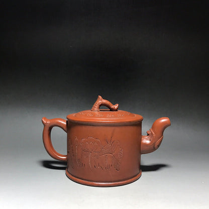 Chinese Yixing Zisha Clay Handmade Exquisite Teapot（楚汉风云 底款：徐友泉）