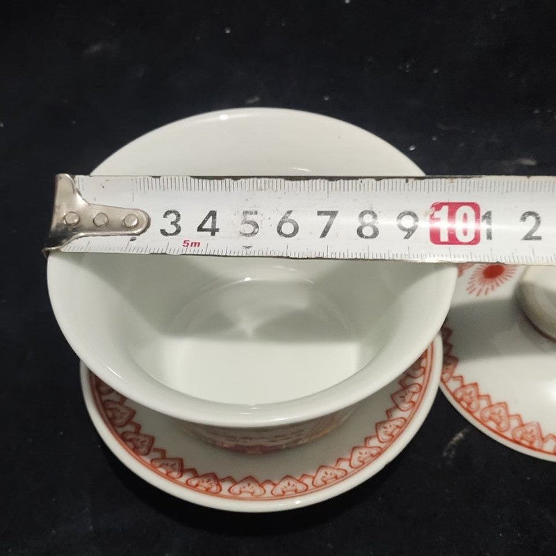 Chinese Hand-painted Cultural Revolution Quotations Teacup Collection Gaiwan Cup