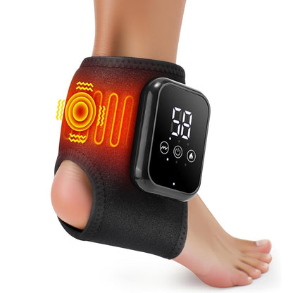 Electric Foot Ankle Massager Relieve Ankle Pain 3 Heat Levels, 3 Vibration Modes