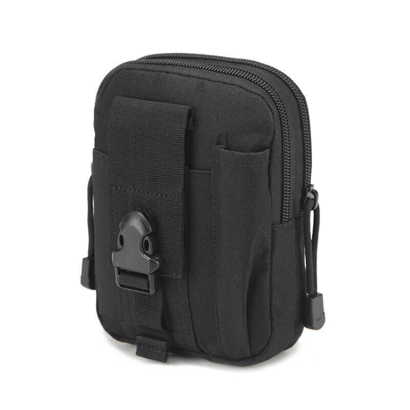 Men Tactical Pouch Belt Waist Pack Bag Pack Running Pouch Travel Camping Bag