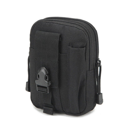 Men Tactical Pouch Belt Waist Pack Bag Pack Running Pouch Travel Camping Bag