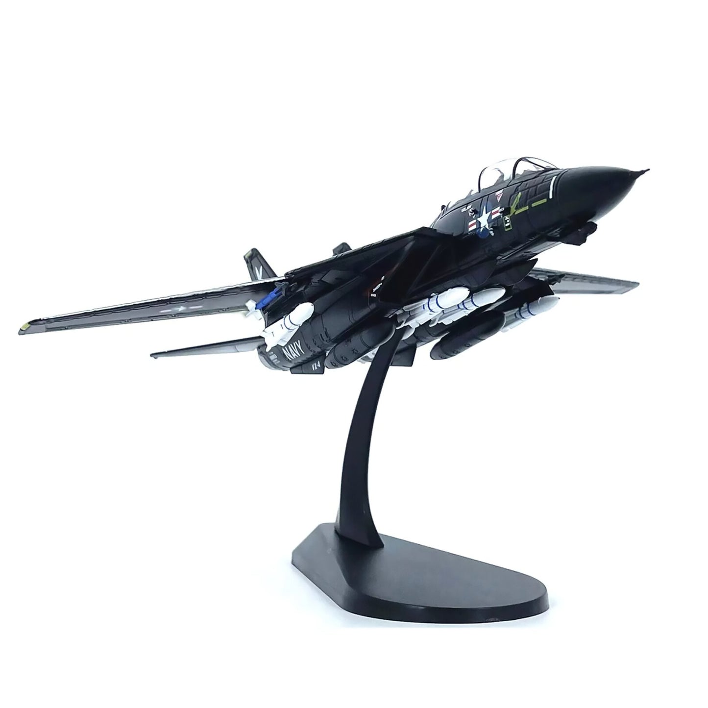 1:100 F-14 Tomcat US Fighter VX-4 Plane Model Alloy Aircraft Military Ornaments