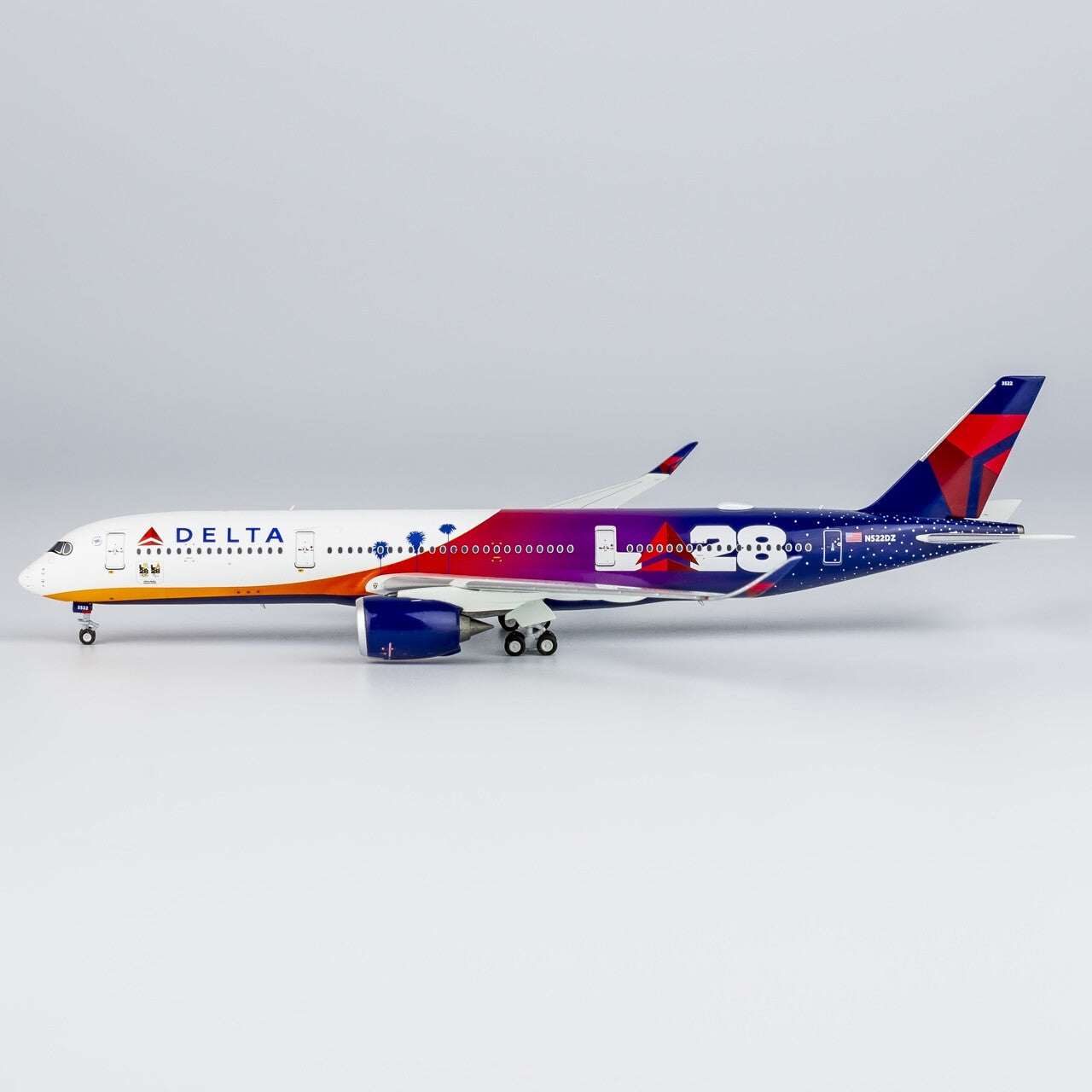 1:400 NG Models Delta Air Lines Airbus A350-900 Livery Diecast Aircraft Model