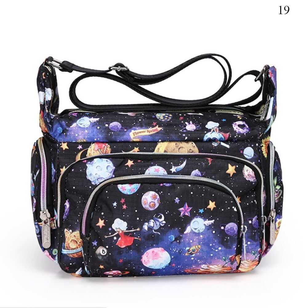 Messenger Crossbody Bag Summer Fashion Print Handbag Casual Bag 25*12*22 CM 1PC