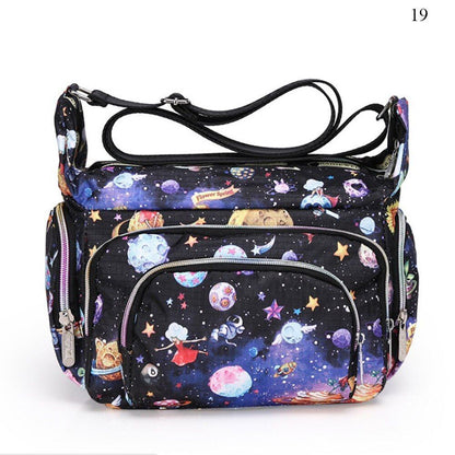 Messenger Crossbody Bag Summer Fashion Print Handbag Casual Bag 25*12*22 CM 1PC