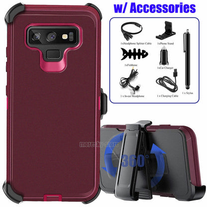 For Samsung Galaxy Note 9 Case w/ Belt Holster Shockproof Phone Cover Accessory