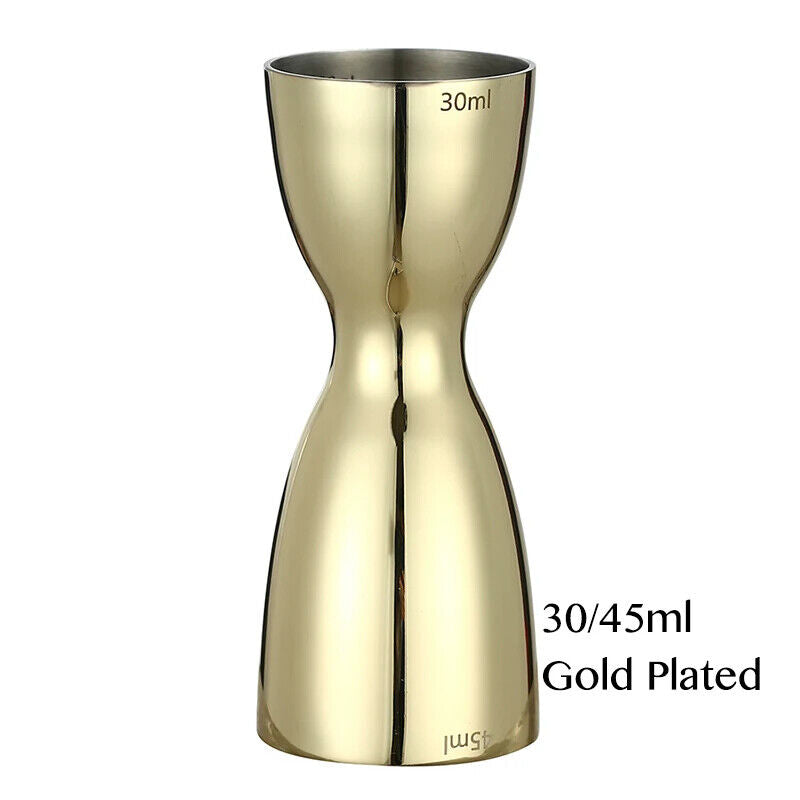 Cocktail Jigger 30ml 45ml Stainless Steel Two Sided Flip Measuring Cup Bar Tools