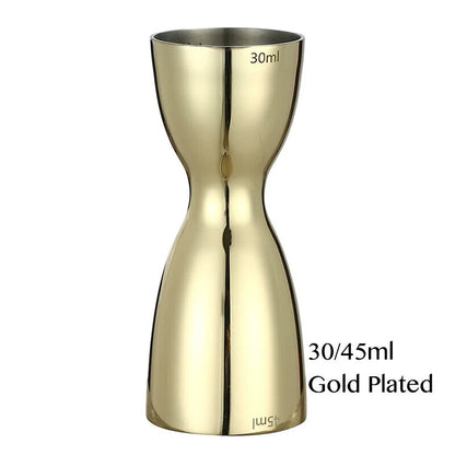 Cocktail Jigger 30ml 45ml Stainless Steel Two Sided Flip Measuring Cup Bar Tools