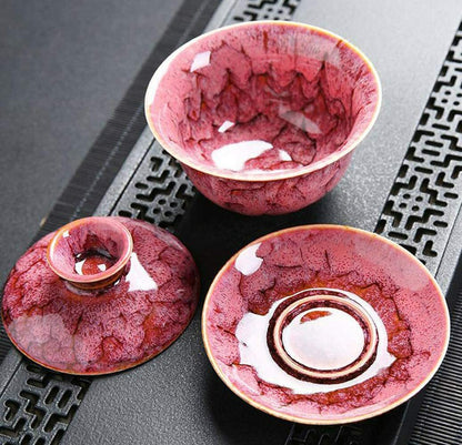 170ml Gaiwan Ceramic Tea Bowl Saucer Cup Tea Tureen Teaware Drinkware Tea Set
