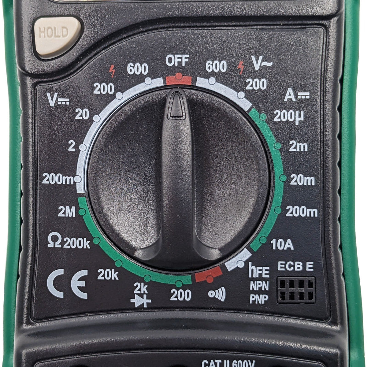 Digital Multimeter 3½ Digit 1999 Counts LCD, AC/DC to 600V, Current to 10A