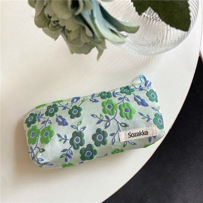 Travel Cosmetic Bag Beauty Storage Woman Makeup Bag Flower Print Cosmetic Case