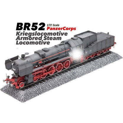 1/72 Corps BR52 Kriegslocomotive Armor Steam Locomotive Train Finished Model