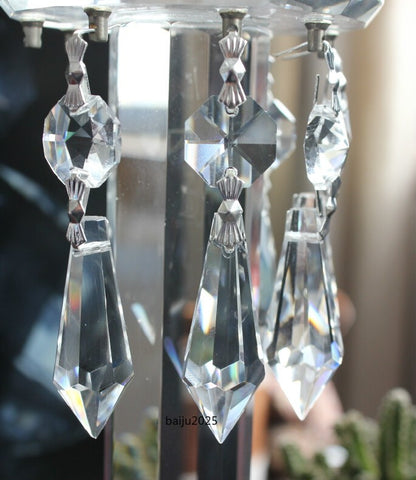 20Pcs/Lot Chandelier Crystal Glass Lamp Prisms Part 1.5" Teardrop Pendant Prisms