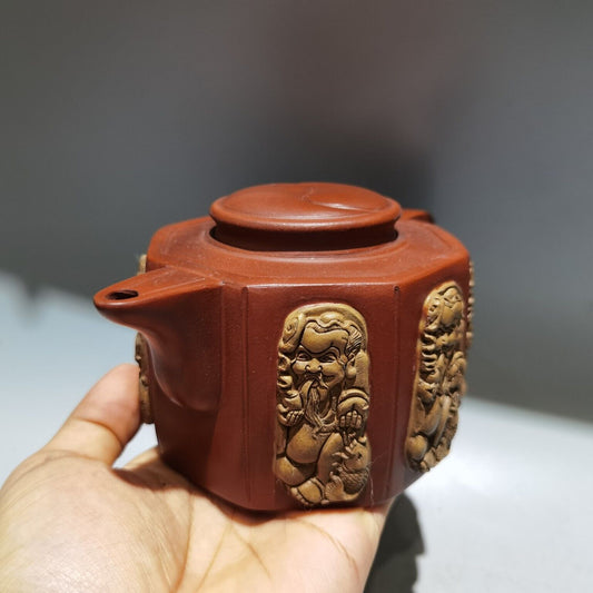 vintage chinese yixing purple clay teapot zisha ceremony teaware collection rare