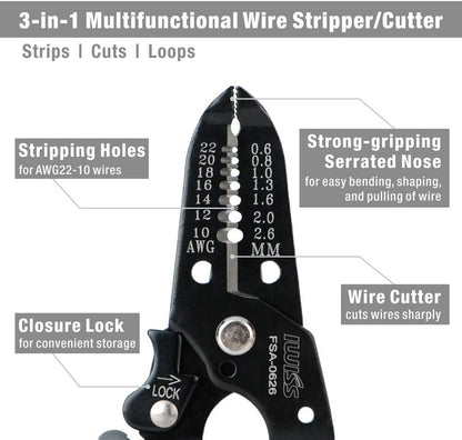 IWISS SN Series Quick Change Wire Crimper Tool Set Connectors Crimping Plier Kit