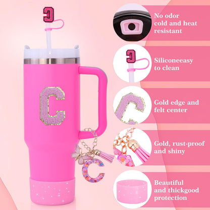 8Pcs Cup Accessories for Stanley Cup 40&30oz Insulated Tumbler Travel Cup Decor