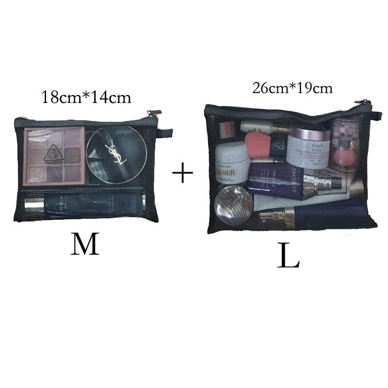 Cosmetic Bag Small Mesh Makeup Bag Organizer Lipstick Bag Ladies Toiletry Pouch