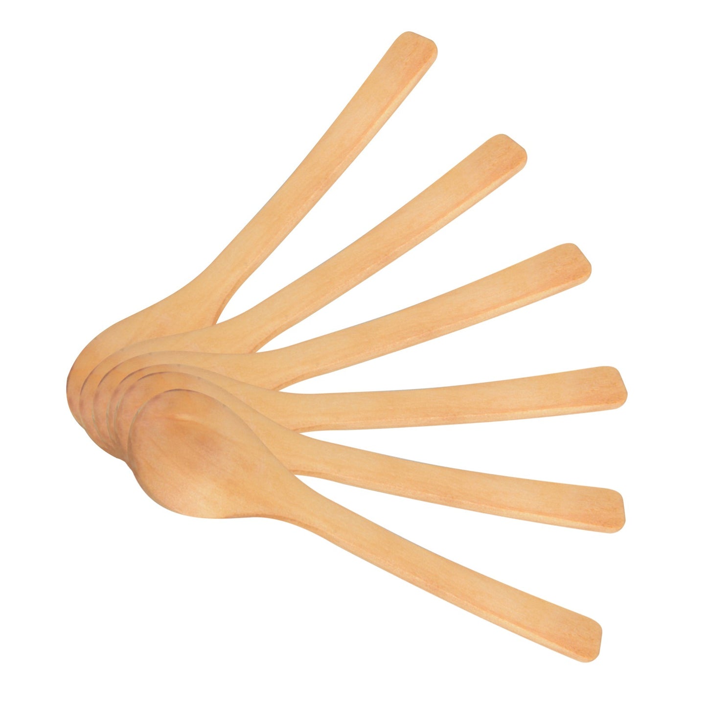 6 Pcs Small Wooden Spoon Kitchen Cooking Condiment Utensil Spoon Coffee Teaspoon