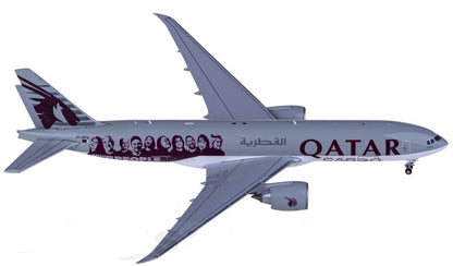 1:400 JC Wings QATAR BOEING 777-200LRF Plane Airplane Diecast Aircraft Model