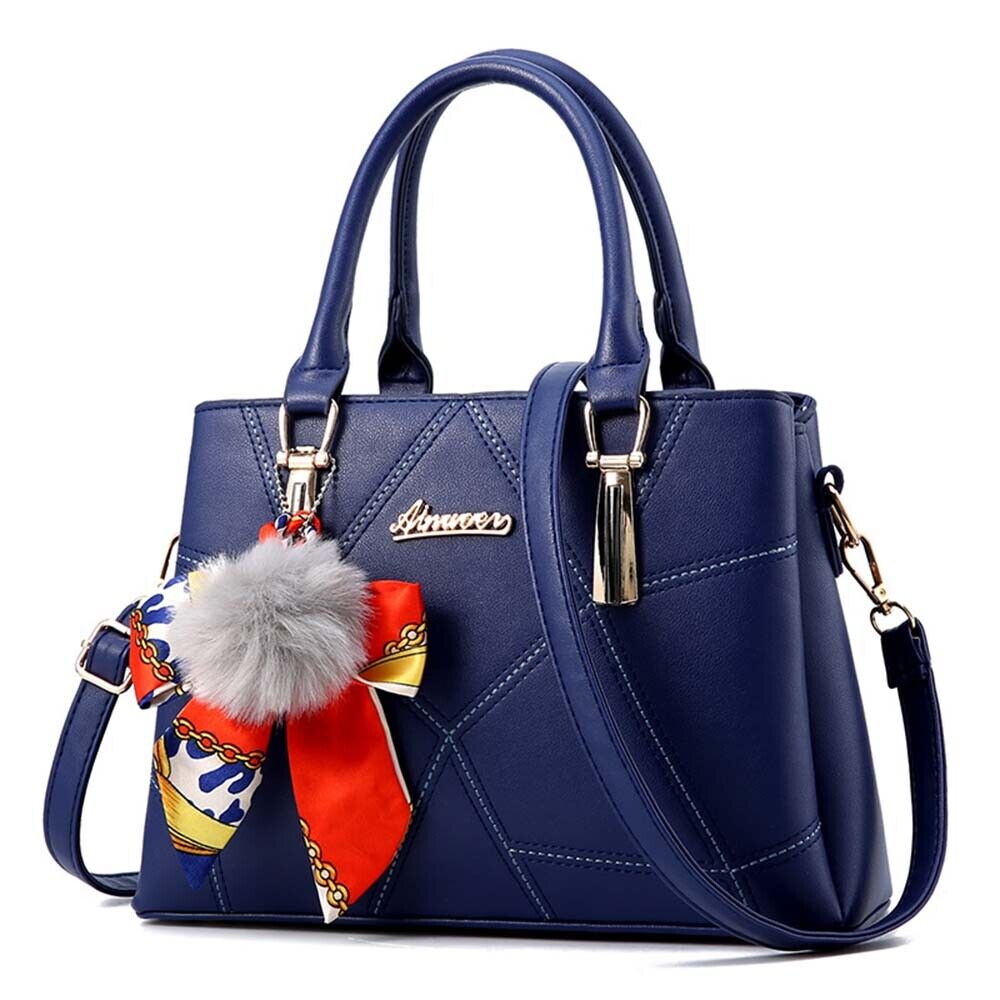 Women PU Leather Tote Bags Crossbody Handbags Shoulder Purse Messenger Satchel