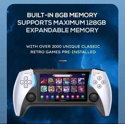 Retro Project X 4.3 Inch HD IPS Screen Handheld Video Game Console FC GBC MD
