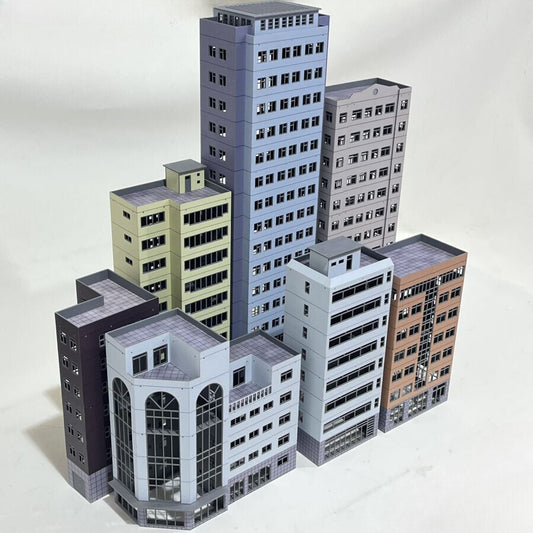HO Scale 1/87 Building Model Railroad Layout Office House Scene Model