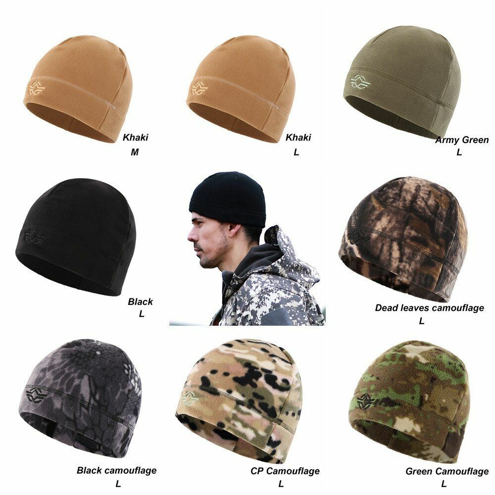 1PC Unisex Hat Autumn Winter Warm Fleece Outdoor Windproof Hiking Cap Hunting
