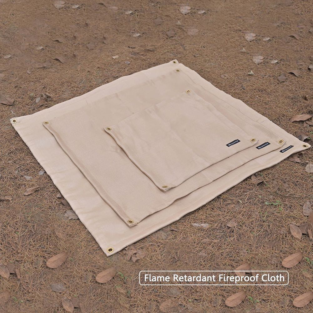 Barbecue Fire Blanket Camping Fireproof Fire Pit Mat High Temperature Anti-scald