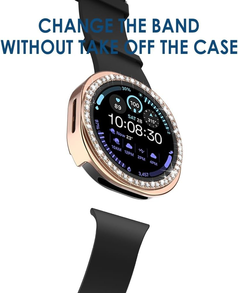 5-Pack Bling Case Compatible with Samsung Galaxy Watch 8 44Mm Smartwatch, Crysta
