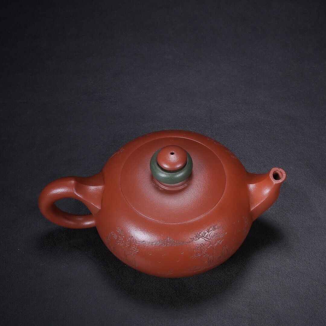 Chinese Yixing Zisha Clay Handmade Exquisite Teapot fortune turns