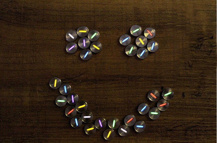 New TC4 Titanium Alloy Scales Light Night Self-luminous Signal Lamp Patch