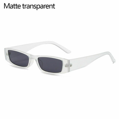 Sunglasses Vintage Retro Small Frame Rectangle Square Narrow Eyewear UV400 26MM