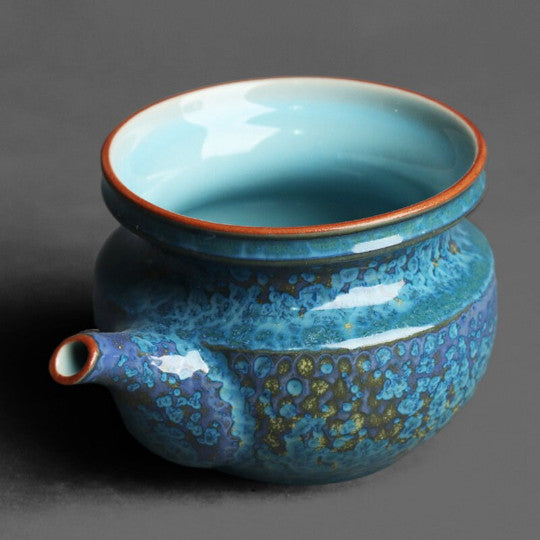 Blue Ceramic Tea Pitcher Pottery Chahai