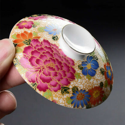 One Gaiwan + 4 Matching Tea Cups Handpainted Under Glaze Jingdezhen Craft Tureen