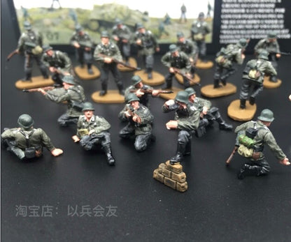 1/72 21Pcs German Army World War II Combat Team Soldiers Model