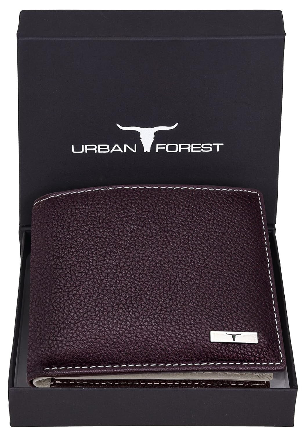 NEW BROWN/SAND BI-FOLD LEATHER MEN'S WALLET RFID PROTECTION GIFT ITEM